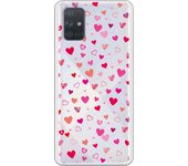 Funda original compatible con Samsung Galaxy A71 - Corazoncitos de colores
