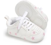 Zapatillas De Bebé Primera Marcha Suaves Y Cómodas Para Niña Prewalker With Suela De Goma Todoterra Para 0-18 Mes Cierres De Corretas De Encajes