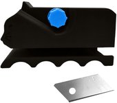Cortador para rascadores de gatos, cortador de cartón con forma de gatito impreso en 3D, herramienta manual para cortar cartón, herramienta para hacer tiras de cartón para rascadores de gatos (negro)