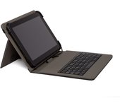 Nilox funda universal para tablet hasta 10.1" con teclado micro usb - adaptador usb-c - sistema antiapertura - color negro