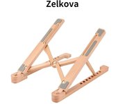 Portátil de madera soporte plegable 8 niveles altura ajustable portátil ordenador portátil soporte para MacBook Air pro 11-17