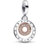 Pandora Moments Charm Colgante Pandora Signature en plata de ley 782287C01 , para Mujer