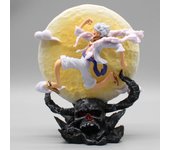 One Piece Luffy Anime Figure Moon Nika Luffy Model Gear 5 Series With Moon Light Action Figure Statue Decoration Christmas Gifts
