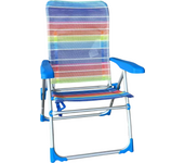 Maxia Market - Silla plegable de playa diferentes colores, con estructura de aluminio y tejido Textileno, transpirable y fresco