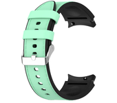 Silicone+Leather Strap for Samsung Galaxy Watch 7 6 5 Pro 40mm 44mm Band Watch6 4 Classic 47/43/46mm Replacement Correa Bracelet