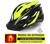 VICTGOAL Bicycle Helmet Men's Ultralight Taillight LED MTB Road Bike Helmet Cycling Motorcycle Electric Scooter Safty Helmets