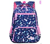 Mochilas Escolares Impermeables Para Niños, Color Rosa