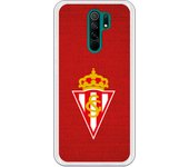 Funda original compatible con Xiaomi Redmi 9 - Sporting escudo bordado sobre rojo