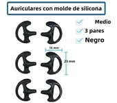 Silicone Earmold Earbud for Universal Walkie Talkie Radio Air Acoustic Coil Tube Earpiece Headphone Suitable Headset accessories