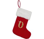 Christmas Socks Letter Embroidery Large Christmas Tree Pendant Decorations For Home Xmas Gift Alphabet Red Velvet Candy Bag
