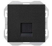 SIMON 270 | Tapa RJ45 con conector negro mate 20000187-098