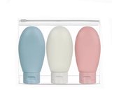 3/4/11Pcs Soft Portable Dispensing Bottles 30/60/100ml Shower Gel Shampoo Lotion Travel Bottles Cosmetic Bathroom Products
