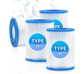 Cartucho de filtro de piscina de 4 filtros para Best-Way type II, pool filter type 2 Para Piscina, repuesto de Filter Lazy Spa para Bomba de piscina Best-way