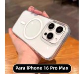 Luxury Magnetic Touchpad Cover For Magsafe Case Iphone 16 Pro Max 16 Plus Apple Cases Ai Button Clear Acrylic With Silicone