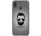 Tumundosmartphone Funda Gel Tpu para Huawei P20 Lite Diseño Barba Dibujos