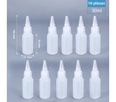 2/510pcs 30/60/100/120ML Squeeze Bottle for Sauce Plastic Squirt Container Refillable Bottle with Cap for Kitchen Glue Container