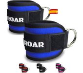 Roar® tobilleras polea, 2 tobilleras para gym, tobillera para maquina de polea, fat gripz pesas gluteos, maquina de gym pesas, tobillera para polea