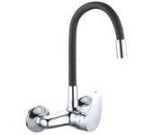 Monomando fregadera JAVA mural goma flexible negro