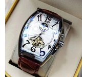 AOKULASIC Mechanical Watches Fashion Men Watches Tonneau Dial Tourbillon Automatic Mechanical Watch Men Moon Phase reloj hombre
