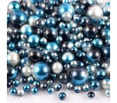 About 360pcs Random Mix 3-10mm No Hole ABS Pearl Bead For DIY Jewelry Making Nail Art  Decor Vase Filler Makeup Brush K0877