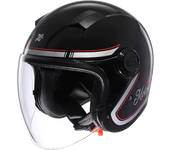 Open Motorcycle Helmet 3/4 Jet Half Helmet with Transparent Visor Adult Electric Scooter Helmet for Men Women Helmet Motorcycle