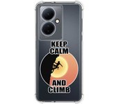 Funda Silicona Antigolpes para Vivo V29 Lite 5G diseño Mujer Escalada Dibujos