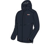 ANORACK PARKA VEZAR NEGRO +8000, ideal para senderismo, trekking, montañismo, deportes al aire libre y más. Diseño resistente y funcional.