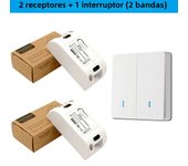 CENFAYA Wireless Remote Control Light Switch Kit AC 110V 230V 220V 433Mhz Receiver with 1 2 3 Gang Wall Remote Turn ON/Off Lamp