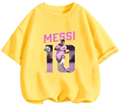 Narutoes Tshirt Boys Girls Clothing Summer Marios Short-sleeved Casual Sonic T-shirt Children's Sports Tops Messi Kids Clothes