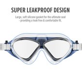 Zenyth Popular Gafas de Natation antivaho with Montura Grande, antivaho y anti-UV, comodas Gafas de Natation para adultos con Montura Grande, transparentes