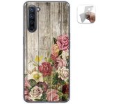 Tumundosmartphone Funda Gel Tpu para Oppo Find X2 Lite diseño Madera 08 Dibujos