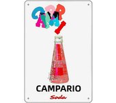 Campari Metal Tin Signs Martini Wall Decoration Plaque Vintage Art Poster Iron Painting for Man Cave Home Cafe Garden Club Bar