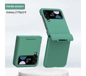 Solid Color Hinge Case for Samsung Galaxy Z Flip 5 3 4 5G Skin Feel Protective Fashion Hard 4-piece Set Flip4 Shockproof Cover