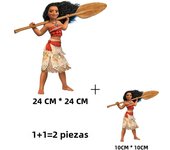 2PCS Disney Moana Princess Cartoon Hot Stamping Hot Melt Adhesive Transfer Paste Clothing Sticker DIY T-shirt Hot Stamping Patch