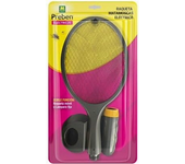 Raqueta matamoscas eléctrica, portátil o como lámpara Fija. Raqueta Recargable con Cable USB y emite Luz Ultravioleta - Massó