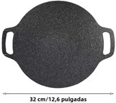 BBQ Pot Multi-Griddle Iron Plate Korean Barbecue Grill Pan Yakiniku Korean Grill Pan Outdoor Portable BakingTray