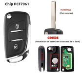 Remote Car Key For Peugeot Partne 107 207 307 307S 308 407 607 For Citroen C2 C3 C4 C5 C6 433MHz ASK CE0523/0536 HU83/VA2 Blade