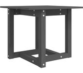 vidaXL Mesa de centro de madera maciza de pino 50x50x45 cm Natural, Blanco, Gris Mesita de Salón o Comedor o Auxiliar Mesa de Café Meuble Salón