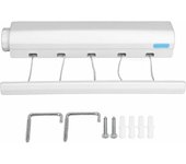 Tendedero de Pared Extensible 5 Cables 3,75m - Secadora de Lavandería