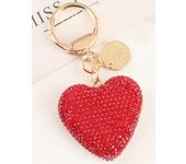 Heart-shaped keychain car key pendant, stylish tag openable heart key ring bag pendant
