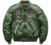 Winter Hip Hop Thick Warm Jacket Men High Quality Military Motorcycle Ma-1 Aviator Pilot Coats Male Baseball Bomber Jacket
