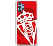 Funda original compatible con Samsung Galaxy A32 - Sporting blanco sobre rojo