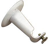 Soporte barra 12 mm.ø blanco frontal redondo