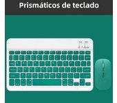 For Android Ios Windows Dark Green Bluetooth Wireless Keyboard And Durable Mouse Ipad Accessories Multilingual Tablet Keyboard