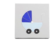 Duehome - Cuadro artesanal infantil Carrito