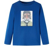 Camiseta de manga Larga Azul Dark 128