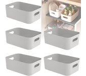 Asa Cetas de Almacenamiento para Estantes, Cocina, Oficina, Nevera