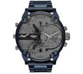Men's Chronograph Watch 50mm Stainless Steel Watch Blue