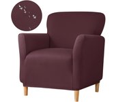 Stretch Spandex Tub Chair Cover Water Repellent Elastic Club Sofa Covers Solid Color Relax Single Armchair Slipcover Bar Counter