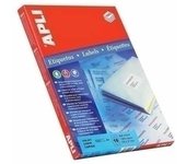Caja 100 hojas etiqueta blanca ilc 48.5x25.4 1285 apli